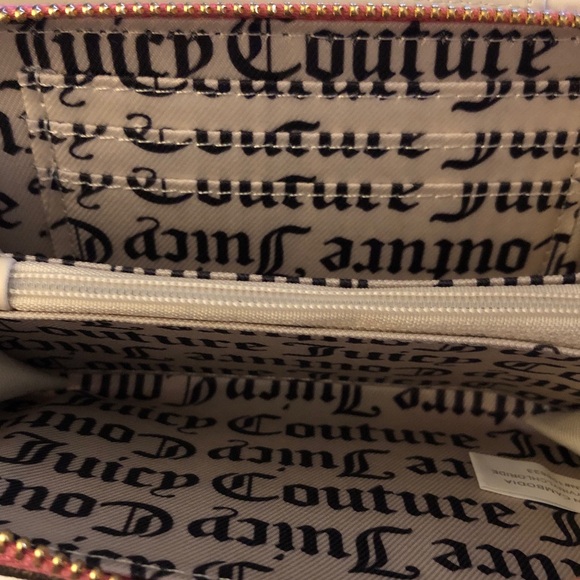 Juicy Couture Taupe Dark Brown Love Never Dies Bifold Wallet Studded Heart NWT - Picture 14 of 16